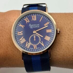 Rose Gold Stripe American Exchange Men’s Watch